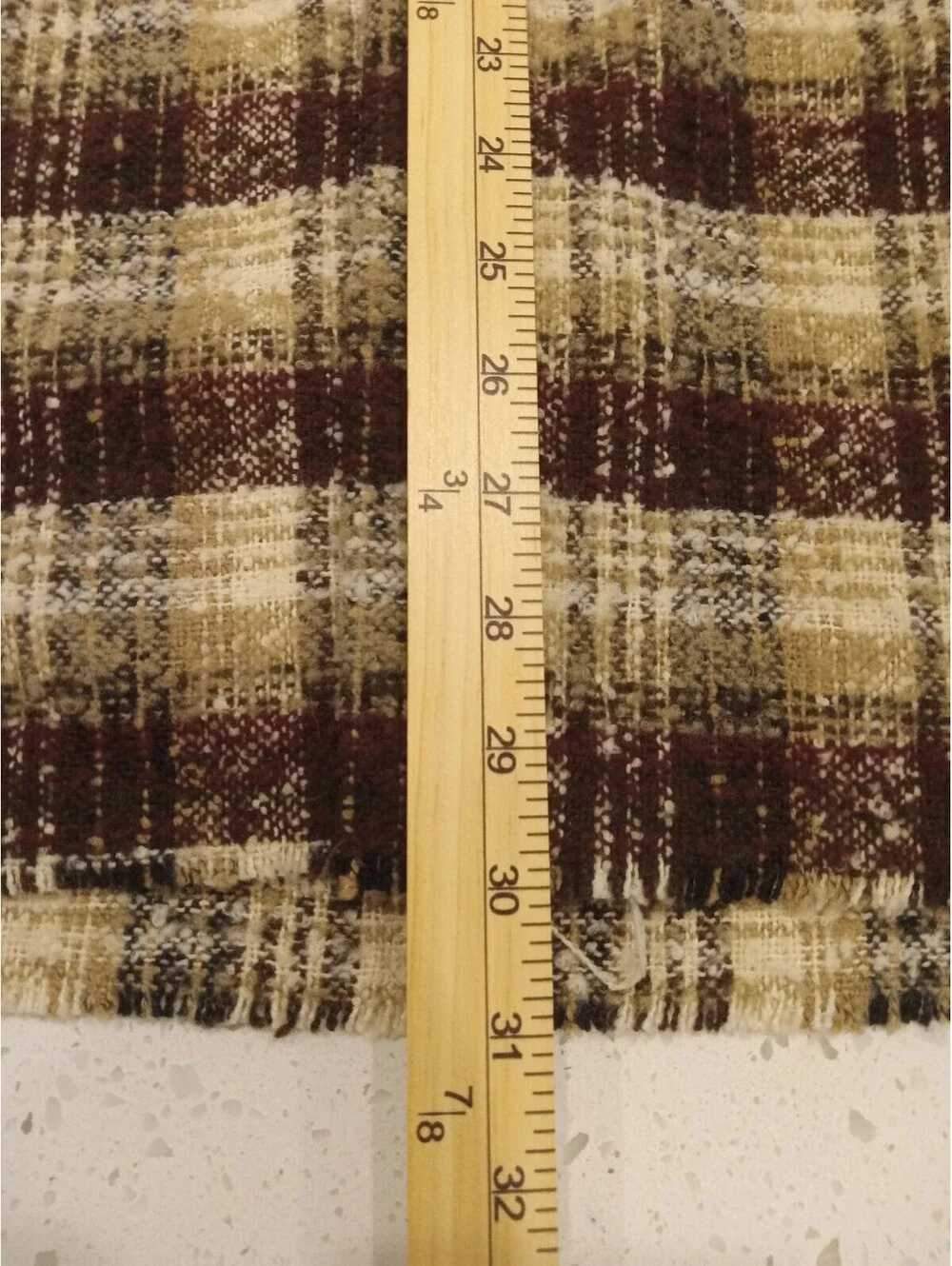 PacSun Oversized Shacket Jacket Mens XL Brown Plaid Textured Wool Blend Flannel